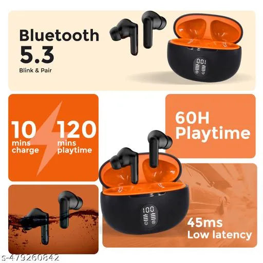 HR Gadget Bazar Bluetooth Wireless Sports Headset – Noise Reduction & Long Battery Life”