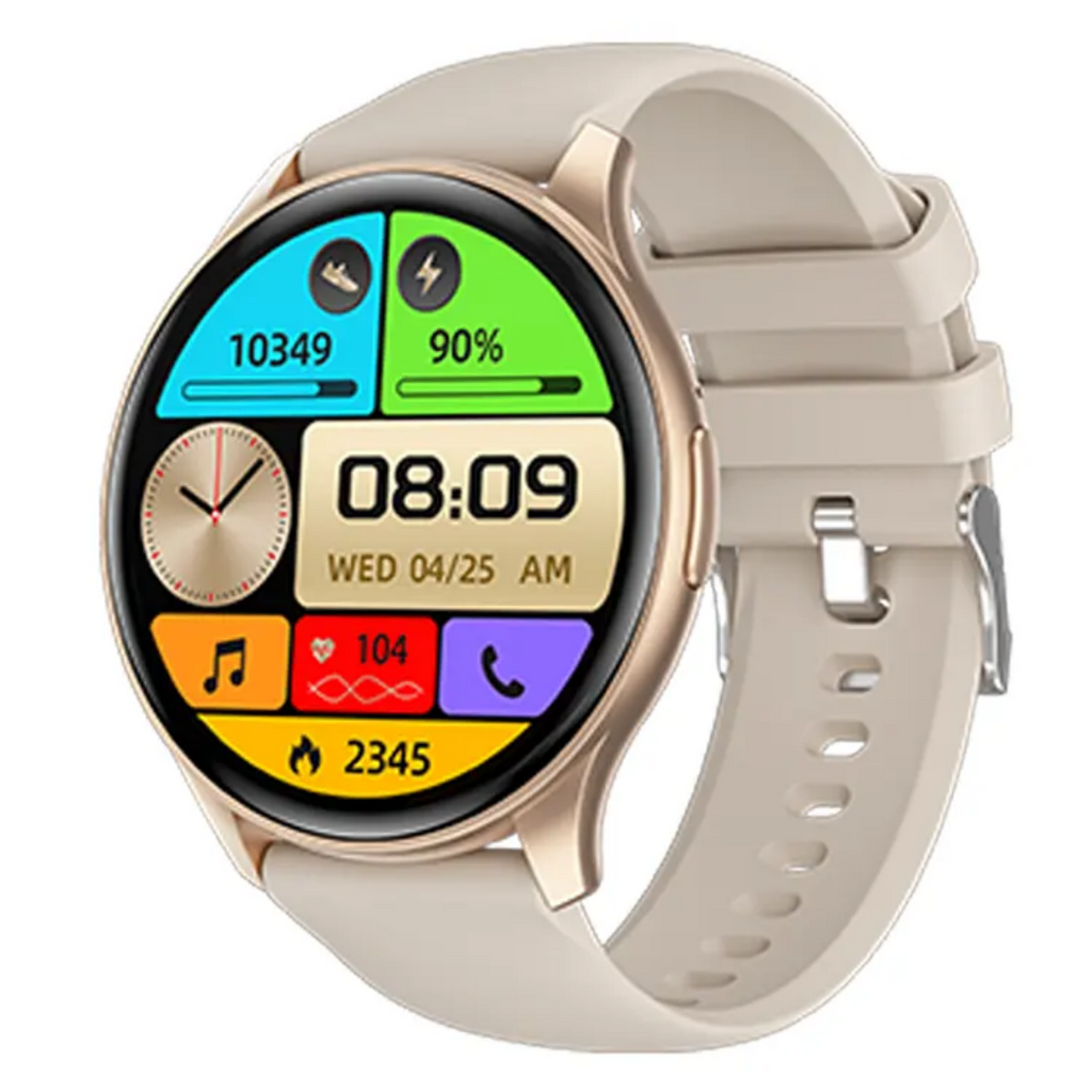 Amoled CR014 Smart Watch Blood Pressure Monitor Lady Relojes Inteligentes Round Smartwatch