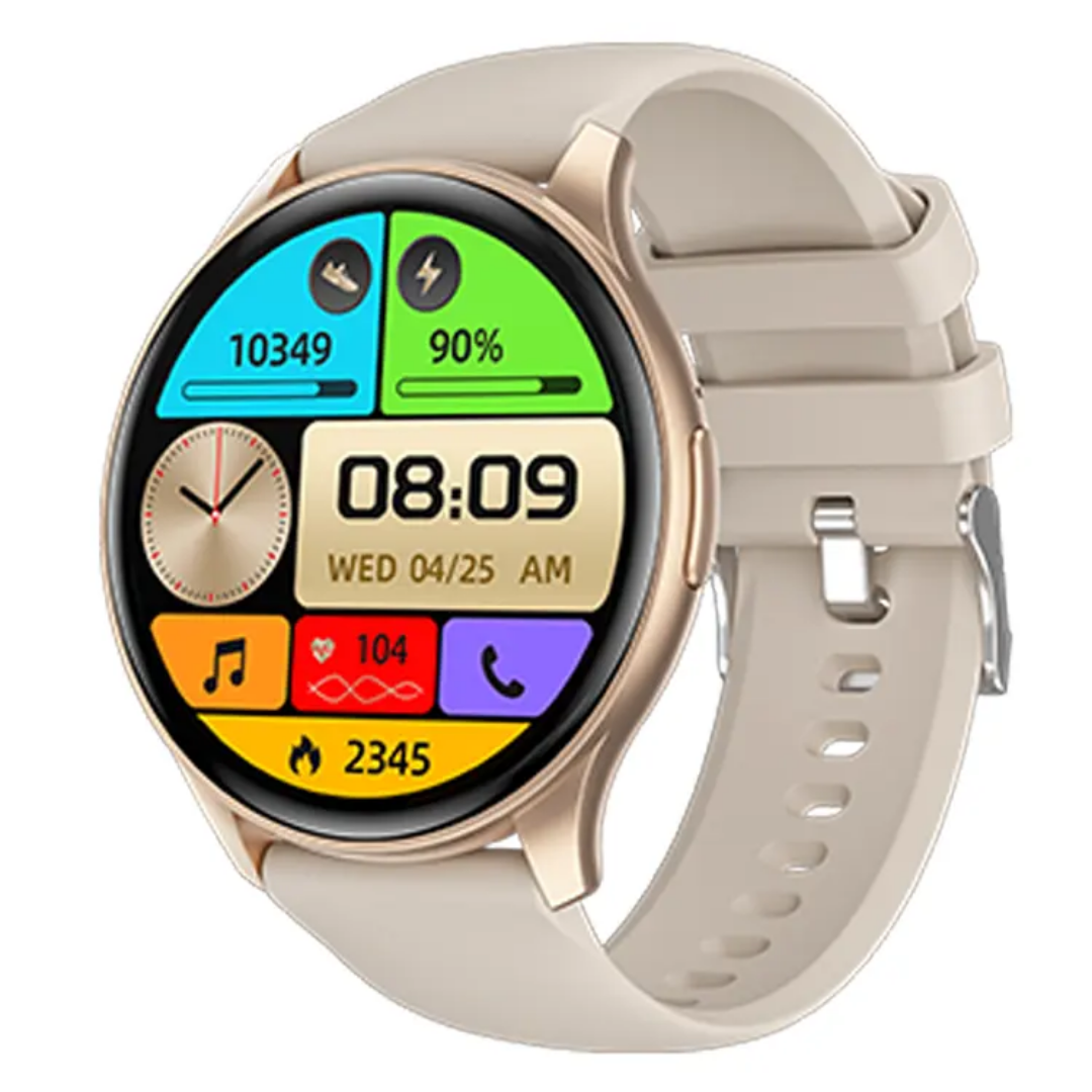 Amoled CR014 Smart Watch Blood Pressure Monitor Lady Relojes Inteligentes Round Smartwatch