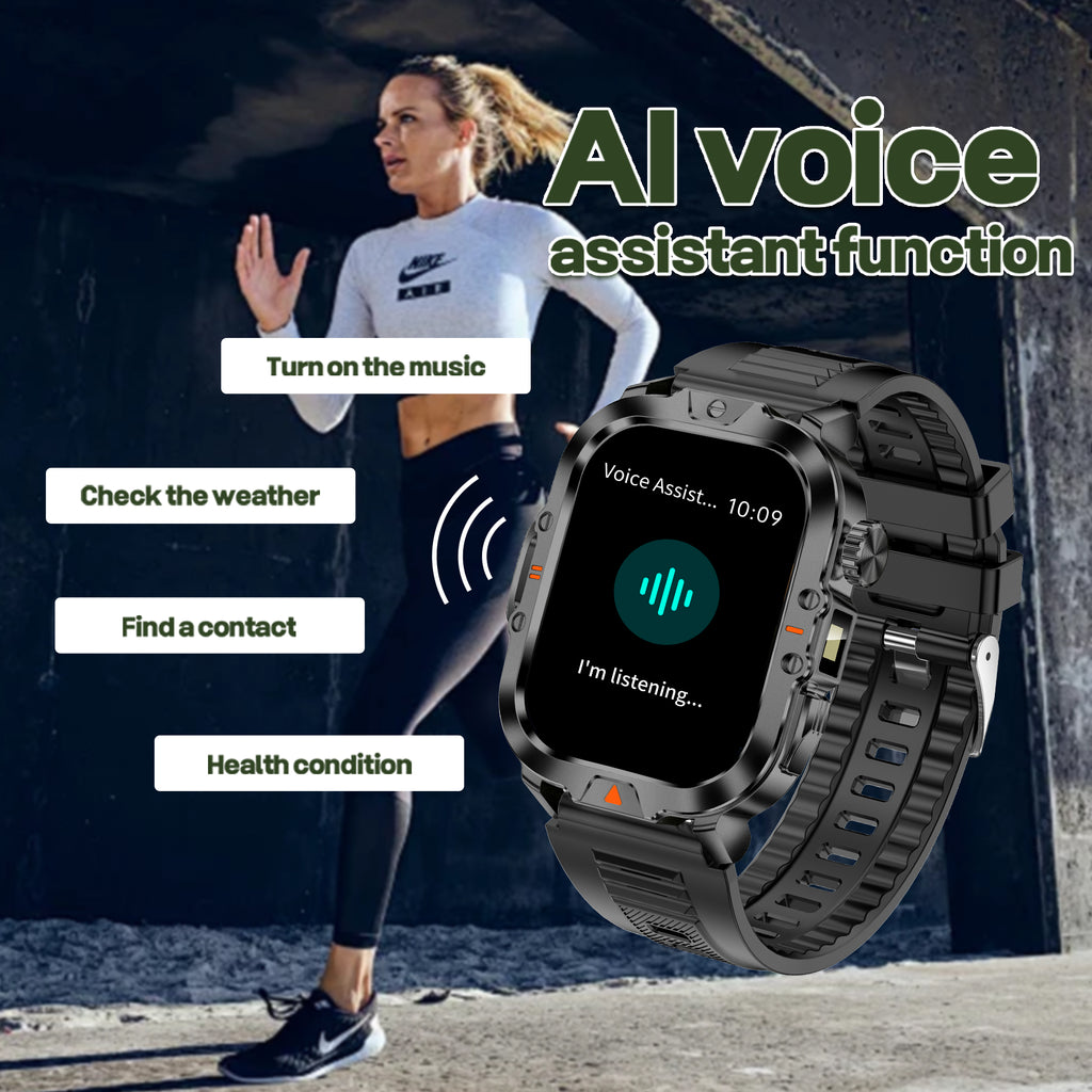 ৪১০mah টর্চলাইট স্মার্টওয়াচ Ip68 ওয়াটারপ্রুফ CR032 স্মার্ট ওয়াচ এক্সারসাইজ মোড বিটি কলিং হেলথ মনিটরিং