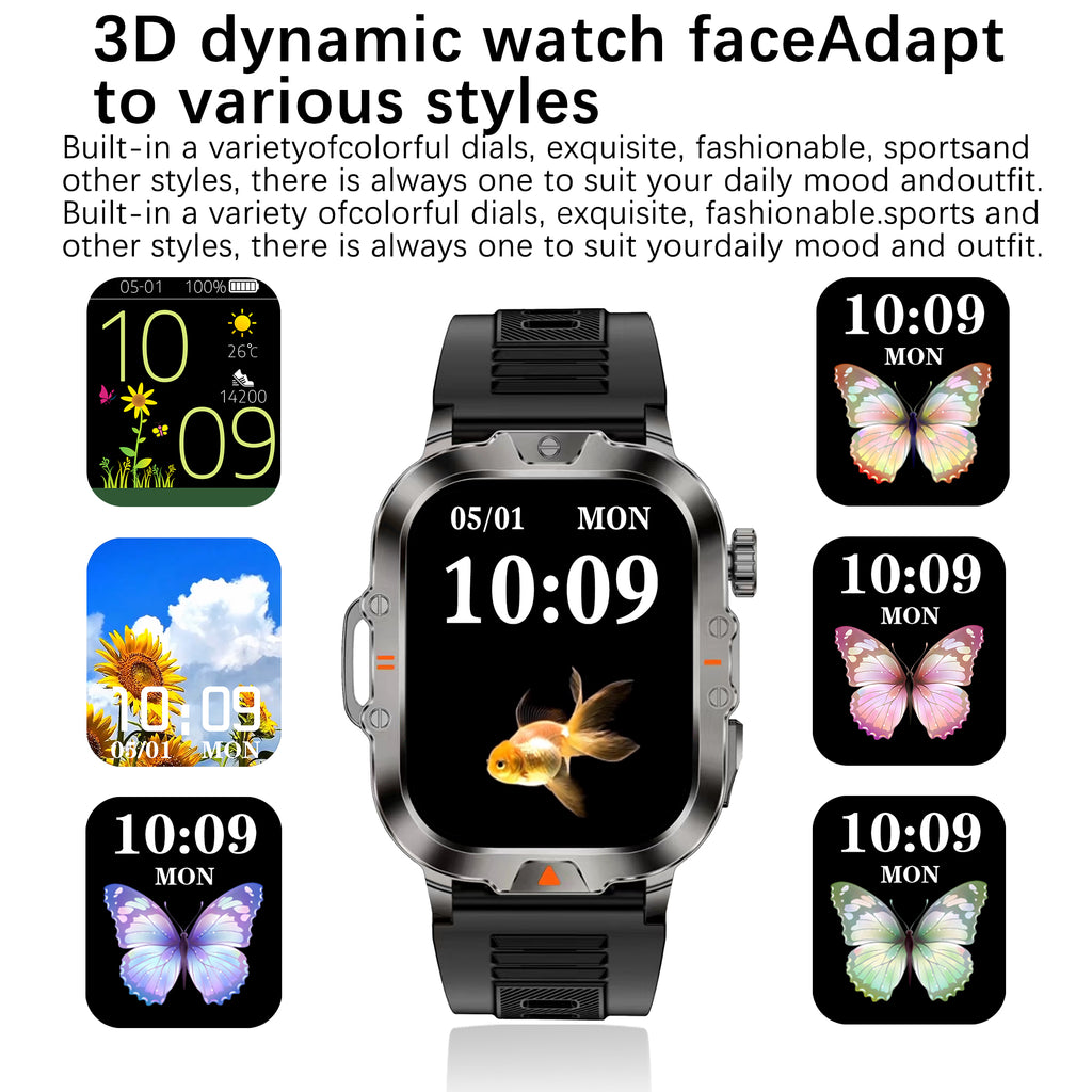 ৪১০mah টর্চলাইট স্মার্টওয়াচ Ip68 ওয়াটারপ্রুফ CR032 স্মার্ট ওয়াচ এক্সারসাইজ মোড বিটি কলিং হেলথ মনিটরিং