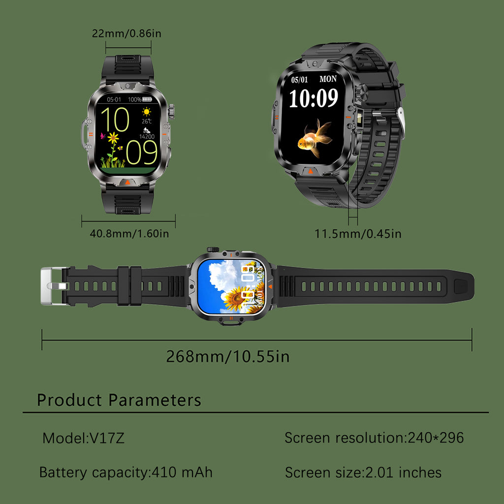 ৪১০mah টর্চলাইট স্মার্টওয়াচ Ip68 ওয়াটারপ্রুফ CR032 স্মার্ট ওয়াচ এক্সারসাইজ মোড বিটি কলিং হেলথ মনিটরিং