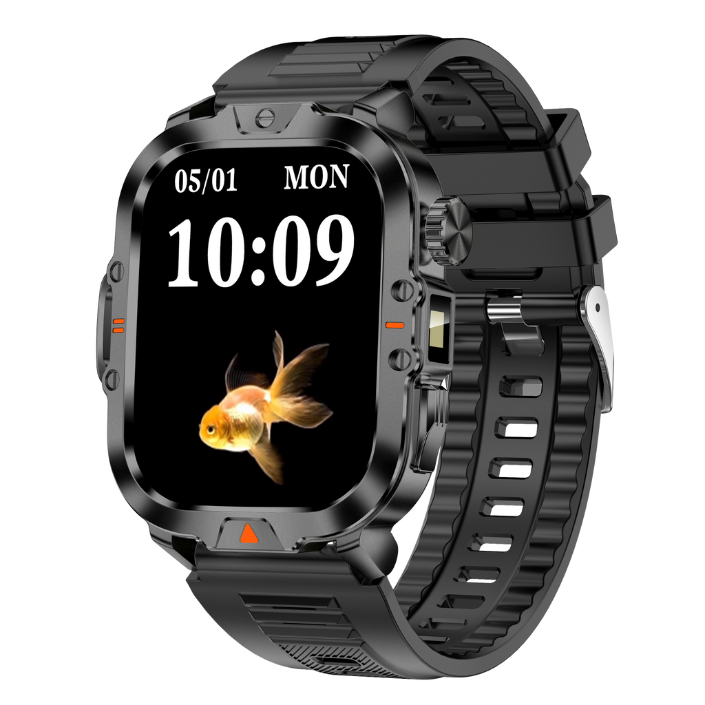 ৪১০mah টর্চলাইট স্মার্টওয়াচ Ip68 ওয়াটারপ্রুফ CR032 স্মার্ট ওয়াচ এক্সারসাইজ মোড বিটি কলিং হেলথ মনিটরিং