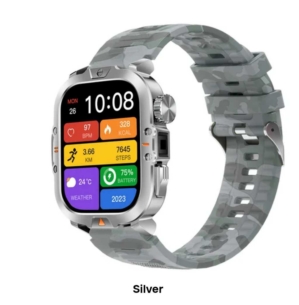 ৪১০mah টর্চলাইট স্মার্টওয়াচ Ip68 ওয়াটারপ্রুফ CR032 স্মার্ট ওয়াচ এক্সারসাইজ মোড বিটি কলিং হেলথ মনিটরিং